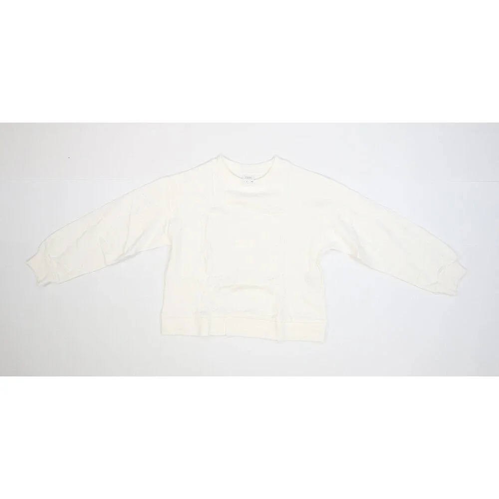 ZARA Shorts Set Girls 9-10 Years Pink White Graphic Tee Sweatshirt 3pc Outfit